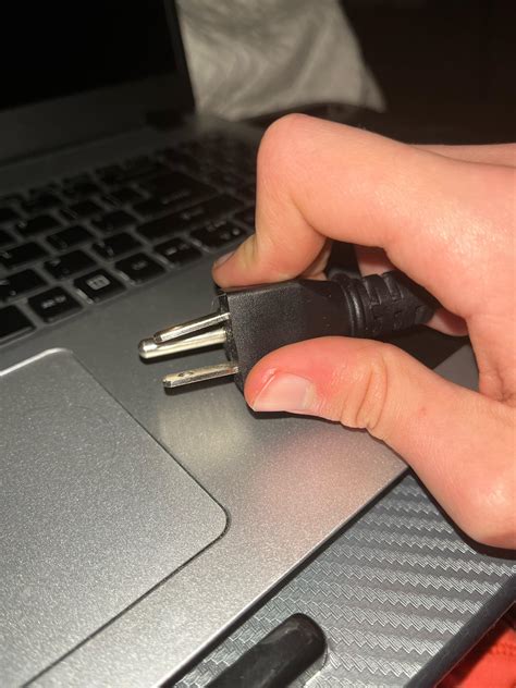 Bent laptop charger : r/laptops