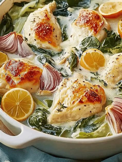 Cremiges Spinat Artischocken Hähnchen mit Hüttenkäse Rezept