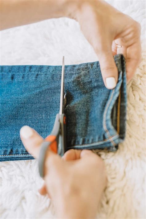 cut jeans on bottom 9