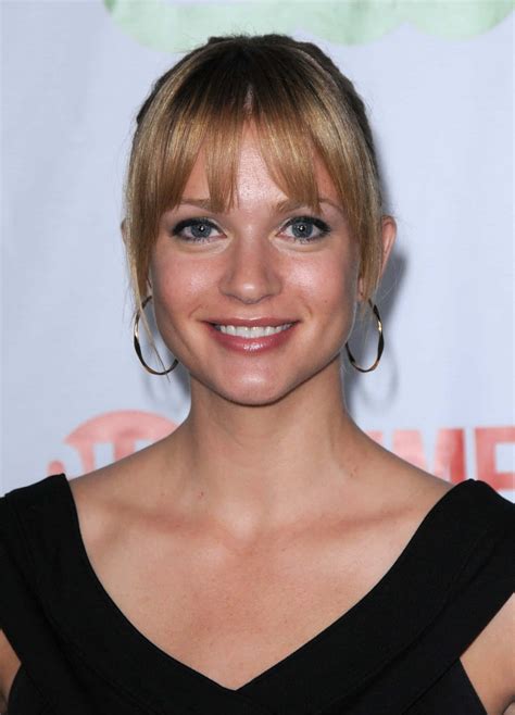 Download AJ Cook Captivating in a Delightful Pose Wallpaper