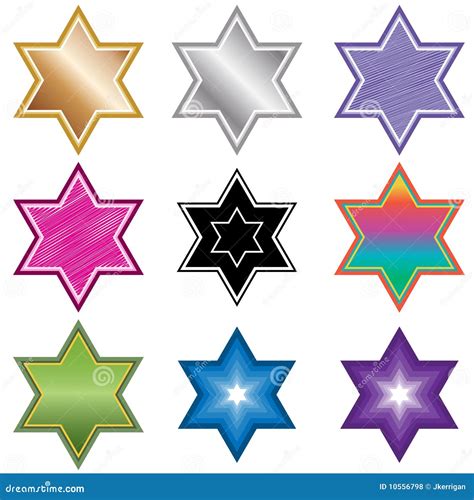 Star of David stock vector. Illustration of kaleidoscopic - 10556798