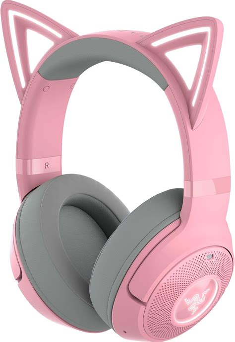 Razer Kraken Kitty V2 BT Wireless RGB Headset: Chroma RGB Kitty Ears ...