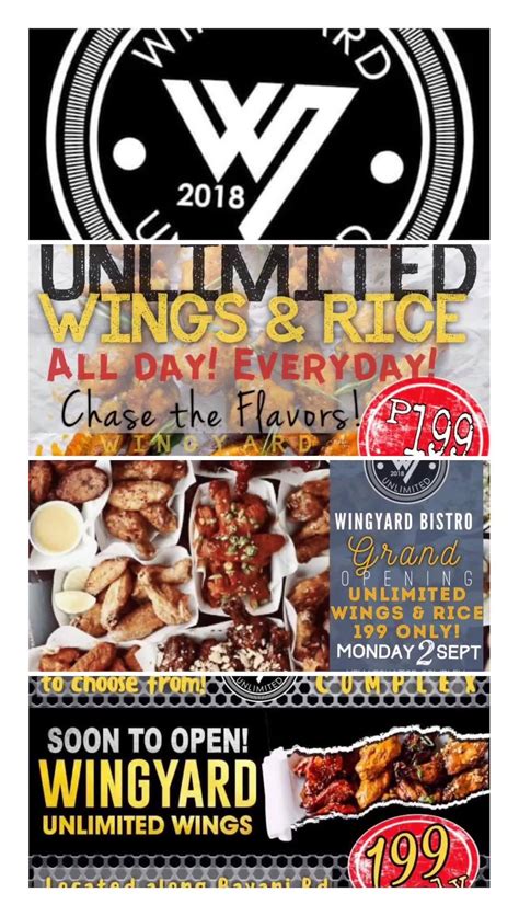 wingyard bayani road home taguig menu prices restaurant reviews
