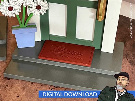 Set of 7 Front Doors with Exchangeable Elements – Big Blue Laser Designs