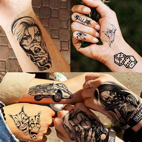 Chicano Temporary Tattoos for Men and Women - 6 Sheets of Chicana