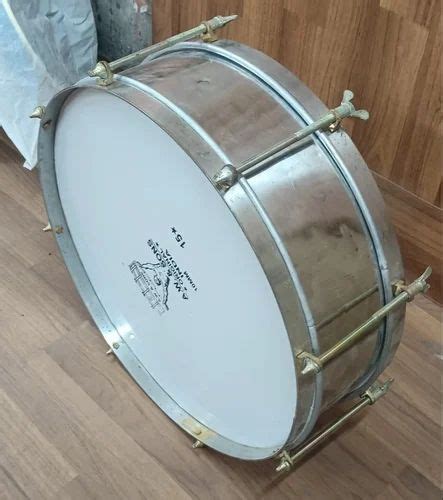 white  stainless steel side drum circle  piece