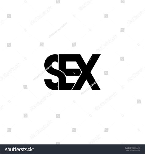 Sex Letter Original Monogram Logo Design Stock Vector (Royalty Free