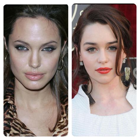 Who has more attractive face Angelina Jolie or Emilia Clarke ? : r
