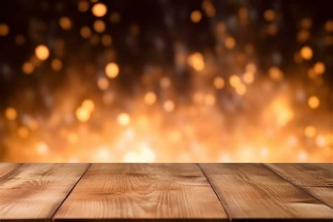 wood table  light background generative ai  stock photo