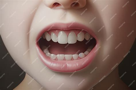 Premium Photo | Childs open mouth closeup white teeth care and regular ...