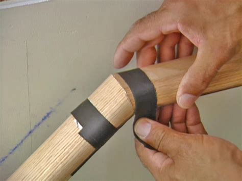 how to install a handrail in a stairway