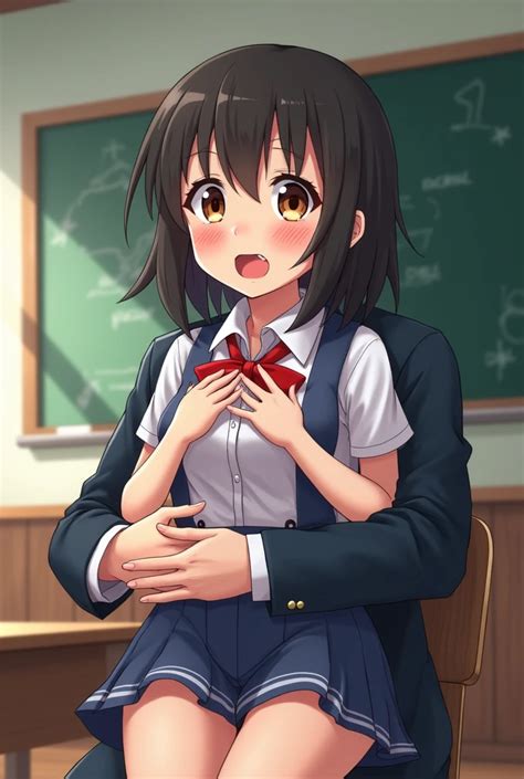 anime student  spanked seaart ai