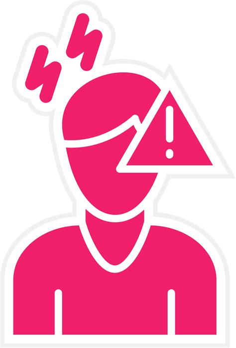 panic attack vector icon style  vector art  vecteezy