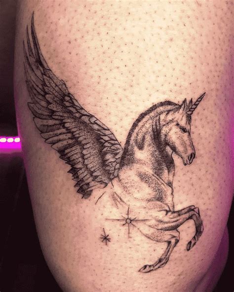 Unicorn Tattoo Design Images (Unicorn Ink Design Ideas) | Unicorn tattoos, Clock and rose tattoo ...