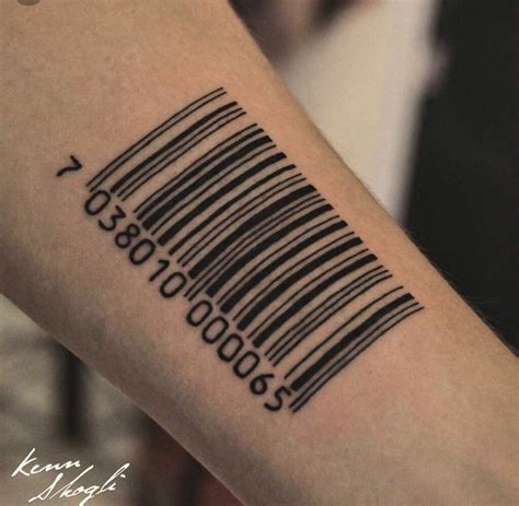 impressive barcode tattoo designs  tattoosboygirl