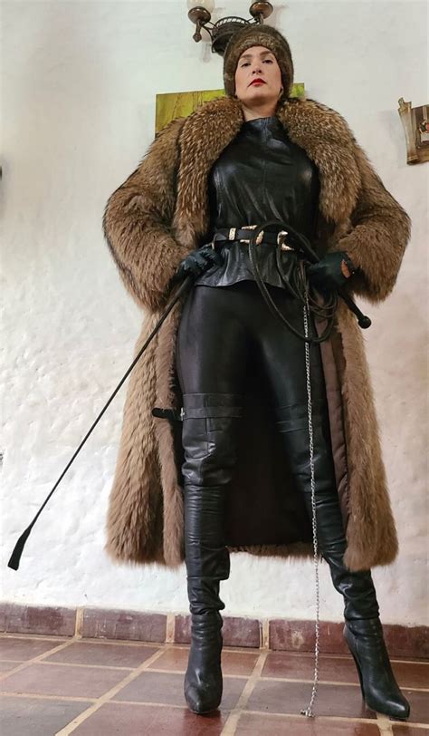 Pin on I Own YOU | Leather outfit, Leather mistress, Boss lady
