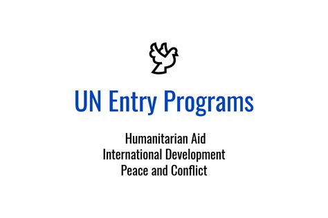 entry level programs global peace careers