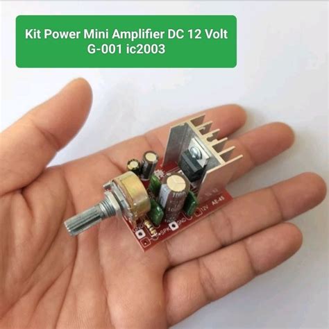 jual kit power mini amplifier dc  volt shopee indonesia