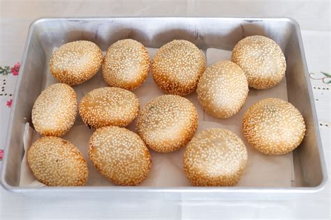 savory sesame balls haam jin deui chinese food  stuff