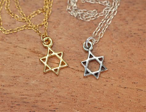 Star of David Necklace Silver Magen David Necklace Jewish - Etsy