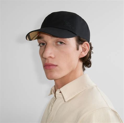 gabardine baseball cap  blacksand men burberry official