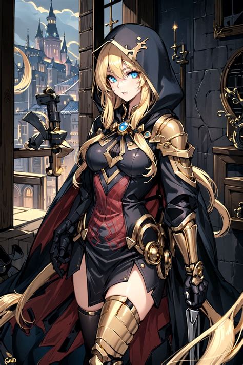 Cool Anime Girl, Kawaii Anime Girl, Anime Art Fantasy, Fantasy Armor
