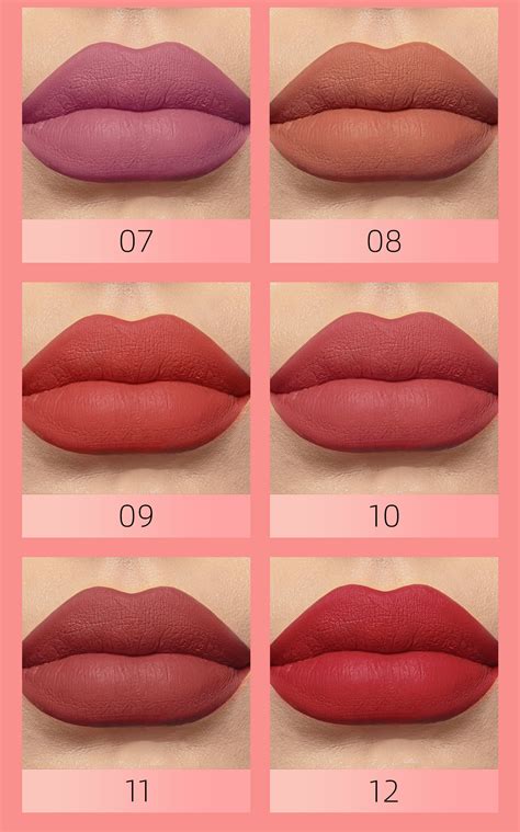 12 Colors Single Sexy Red Lip Matte Lip Gloss Single Not Easy to Take