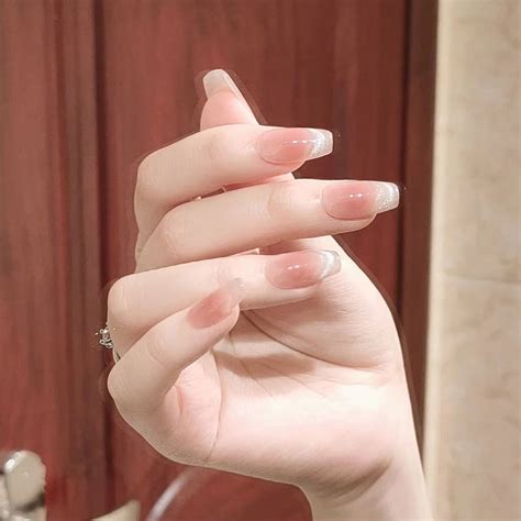 Kisor 24Pcs Press on False Nails Tips, Fake Acrylic Nails with Glue