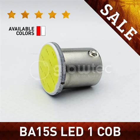 1pc LED Car 1156 BA15S 1 COB Auto LED P21W R5W S25 External Light ...