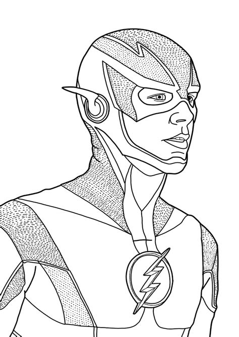 Free & Easy To Print Flash Coloring Pages - Tulamama