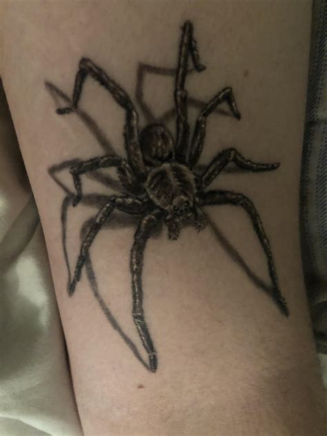 Wolf spider tattoo done by Jon @ Kingdom tattoo Danvers, Ma : r/tattoos