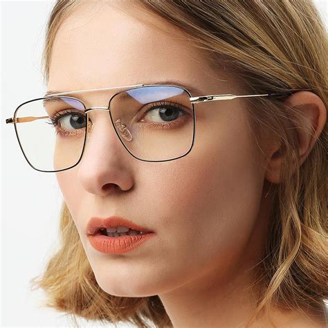 Photochromic Anti Radiation Glasses Eyeglasses For Women/Men Metal ...
