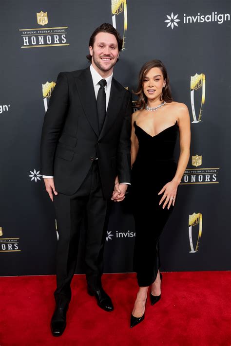 Hailee Steinfeld & Fiancé Josh Allen Coordinate Looks for NFL Honors