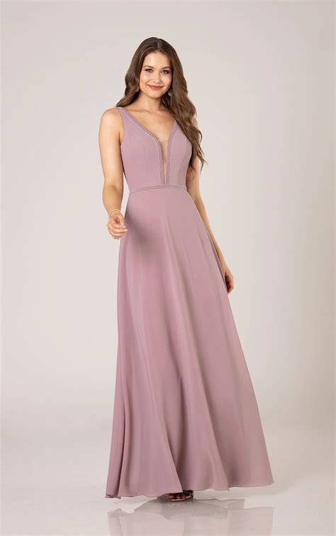Sexy Backless Bridesmaid Dress with Velvet Trim | Sorella Vita