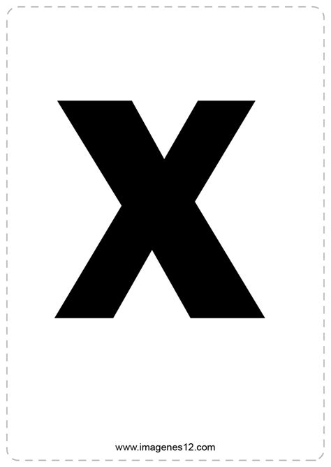 Figuras Com A Letra X Para Imprimir - 7