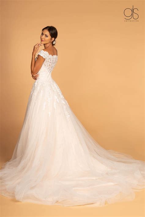 Ivory/Cream Long A-Line Wedding Dress for $746.99 – The Dress Outlet