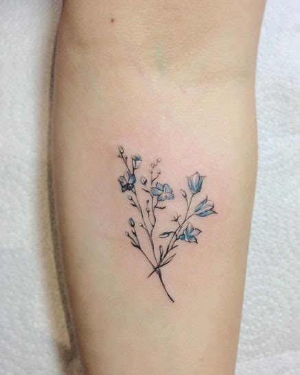 60+ Best Bluebell Flower Tattoo For Women - January 2025