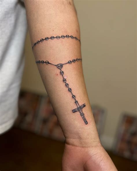 meaningful rosary tattoo ideas  faith  devotion