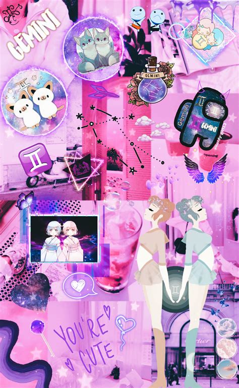 Pink Gemini Wallpaper at Molly Carmichael blog