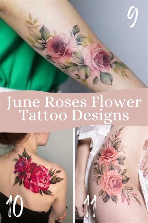 June Birth Flower Tattoos {The Rose} - Tattoo Glee