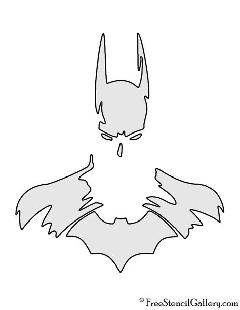 Batman 03 Stencil | Free Stencil Gallery