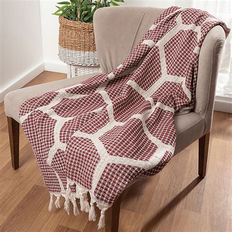 woodgaler red throw blanket rooms