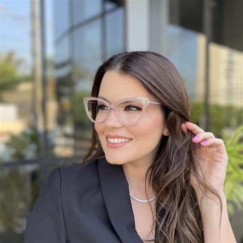 Óculos 2 em 1 Clip-On Gatinho Nude com Transparente Taísa - Safine