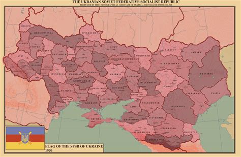 The Ukranian Soviet Federative Socialist Republic - 1935 : r/imaginarymaps