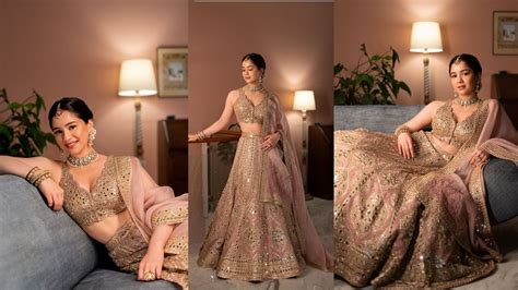 shubh ashirwad ceremony sara tendulkars adorns lehenga worth rs