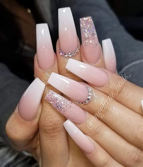 Acrylic Nail Designs With Rhinestones at Jill Deleon blog