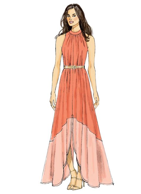Chiffon Dress Sewing Pattern - Pattern Tips Archive