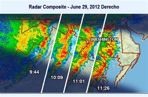 Timeline of derecho that hit Friday | WTOP