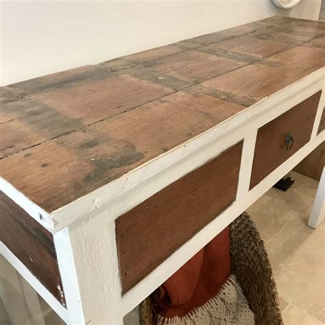 Console en bois de bateau • Mobilier & Objets déco du Monde