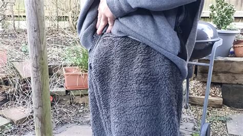 Woodland Wanking Wearing Cords Close up Big Cock Edging Cumming